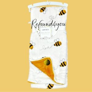 mDesign - ‘Bumblebees’ Reversible Baby Blanket. 30“x40“ NWT. Firm less bundled!
